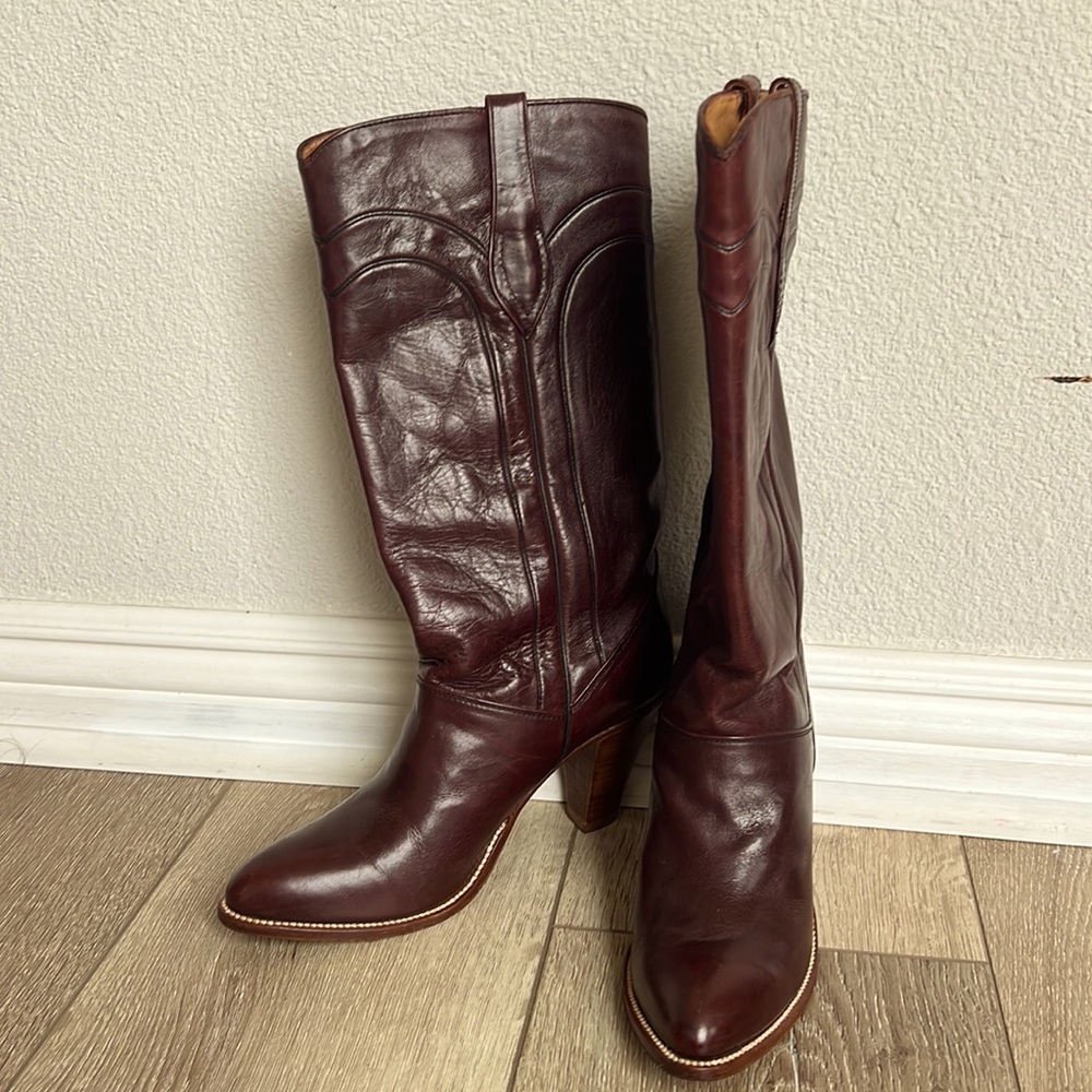 Dan Post western heeled boots sz 7n exc cond